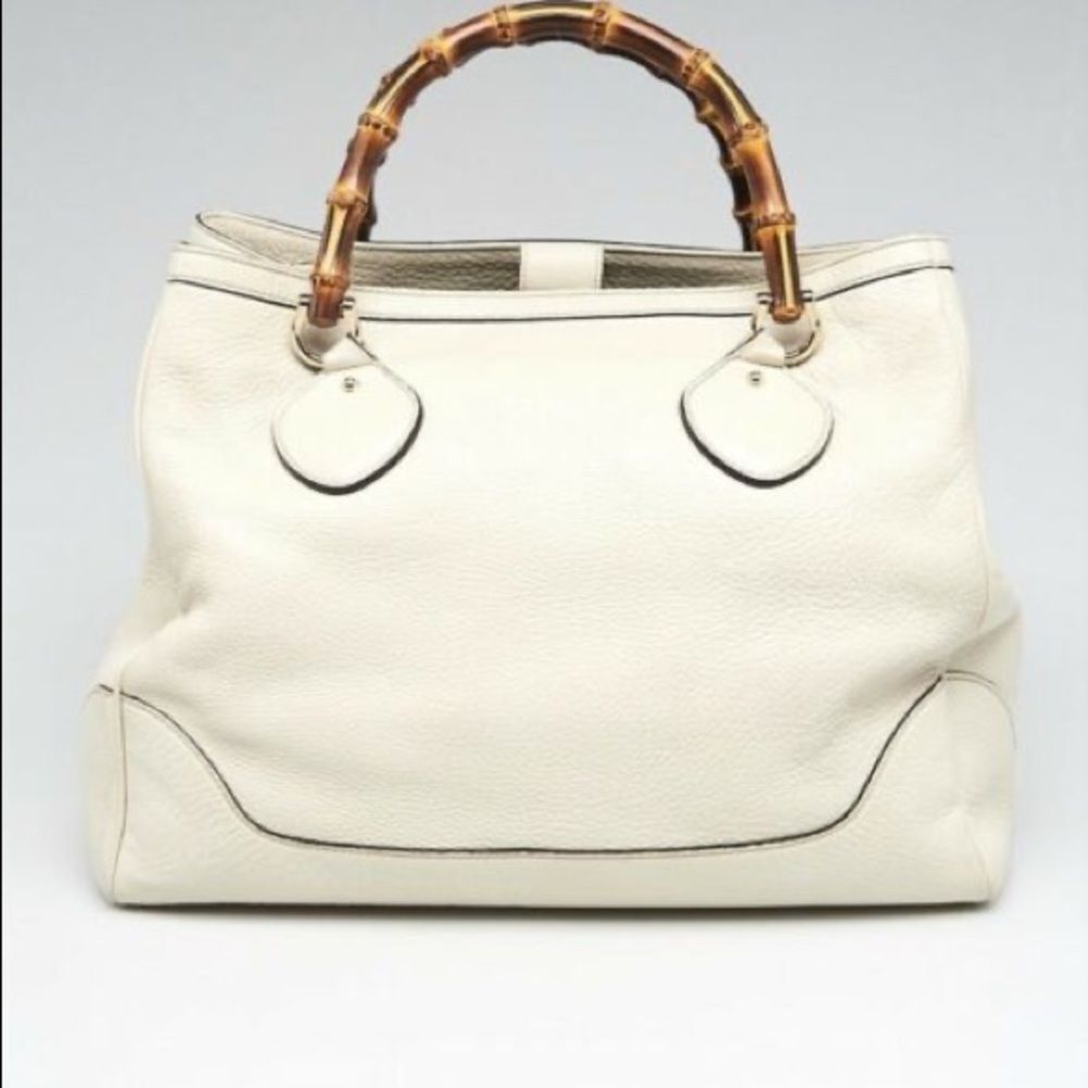 Gucci Diana Bamboo Handle Leather Tote Bag